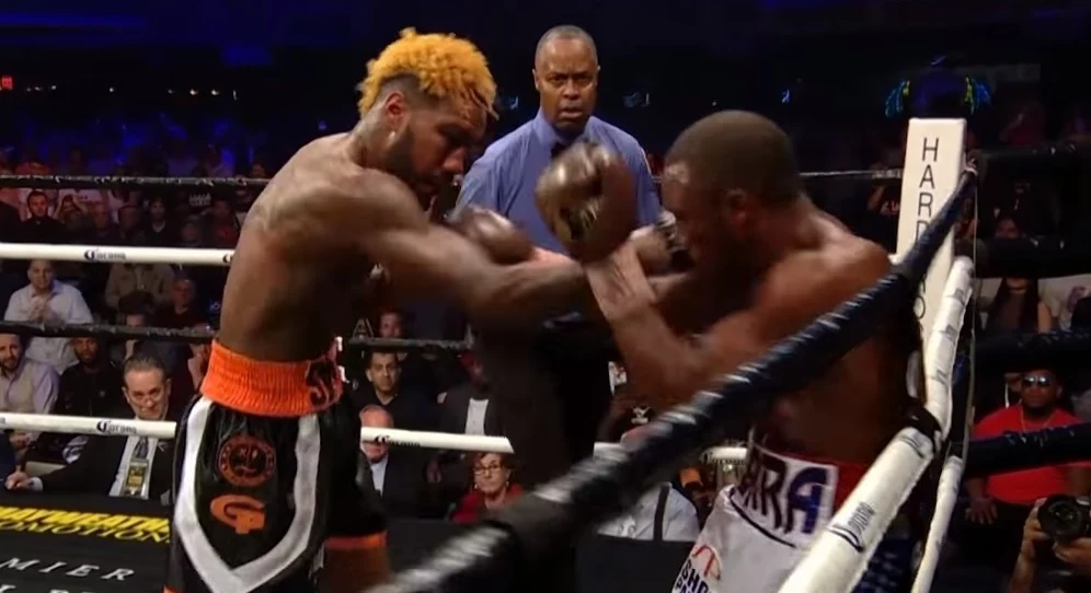 Jarrett Hurd (z lewej) i Erislandy Lara Jarrett Hurd (z lewej) i Erislandy Lara