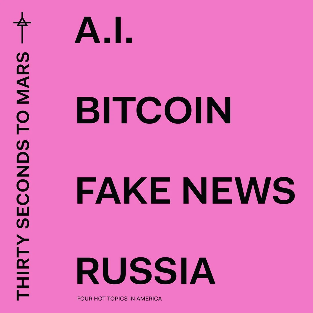 Okładka płyty "America" Thirty Seconds To Mars Okładka płyty "America" Thirty Seconds To Mars