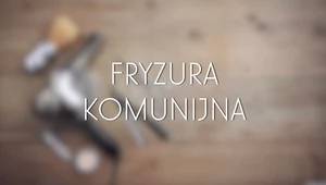 Prosta fryzura komunijna