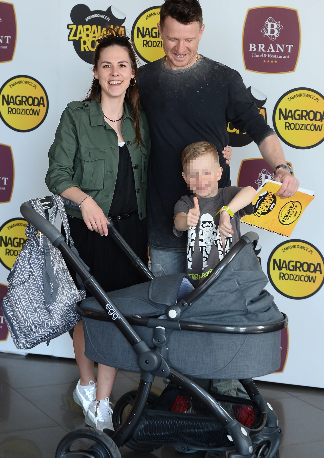 Wojciech Błach z żoną i synami Wojciech Błach z żoną i synami