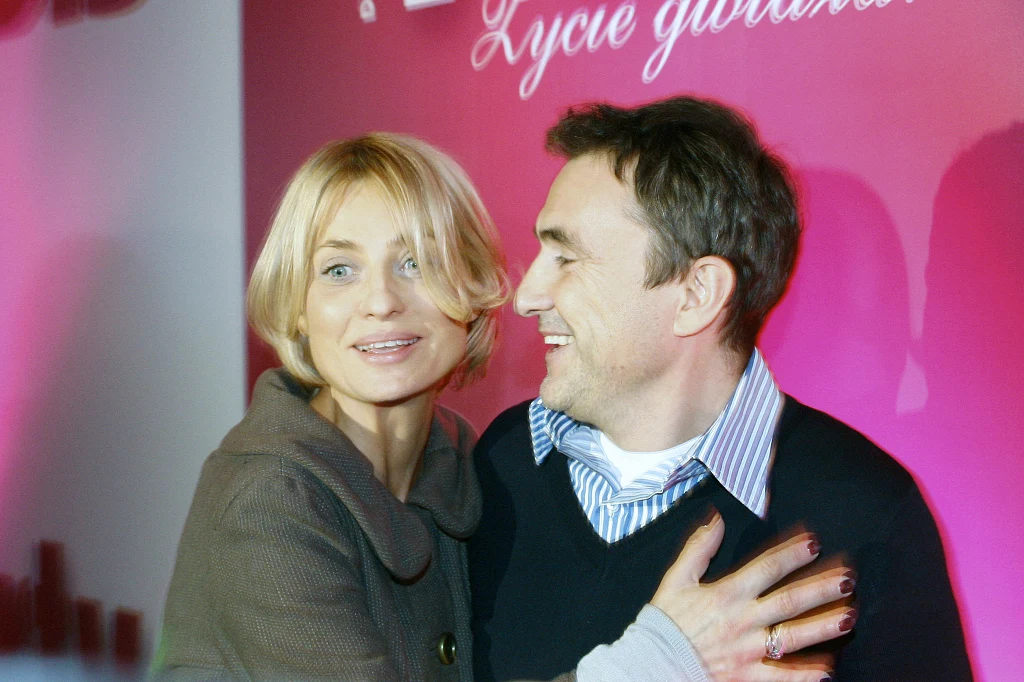 Aneta Kręglicka z mężem 