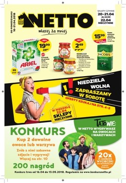 Gazetka promocyjna Netto, ważna od 16.04.2018 do 21.04.2018.