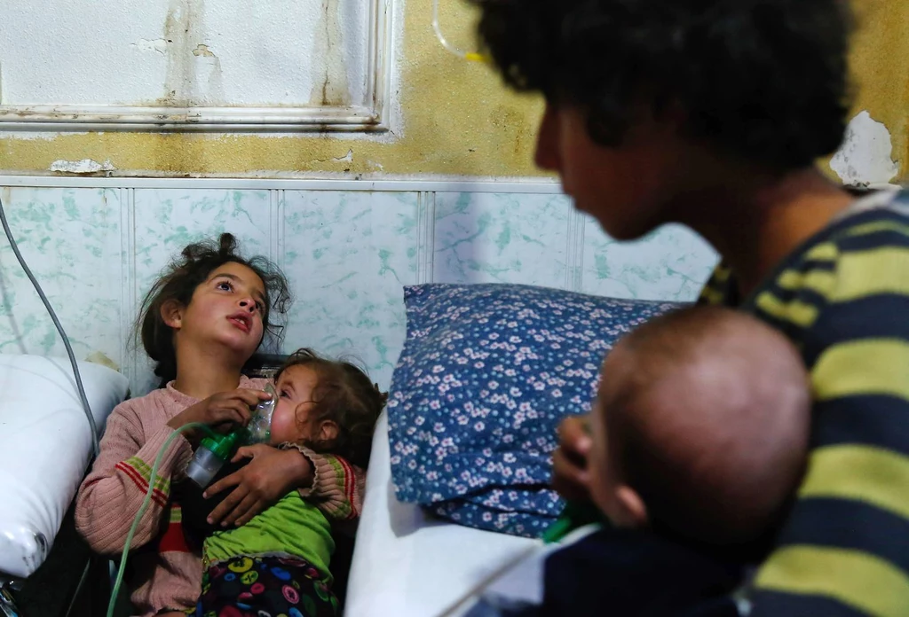 Duma, Syria. Zdjęcie z 22 stycznia 2018 r. Duma, Syria. Zdjęcie z 22 stycznia 2018 r.