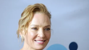 Uma Thurman na spacerze bez makijażu