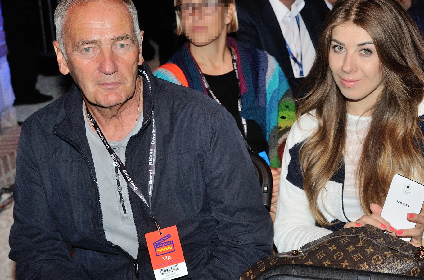 Karol Strasburger z partnerką Małgorzatą Weremczuk