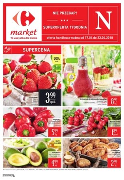 Gazetka promocyjna Carrefour Market, ważna od 17.04.2018 do 23.04.2018.