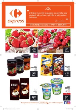 Gazetka promocyjna Carrefour Express, ważna od 17.04.2018 do 23.04.2018.
