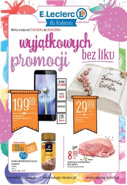 Gazetka promocyjna E.Leclerc, ważna od 17.04.2018 do 29.04.2018.