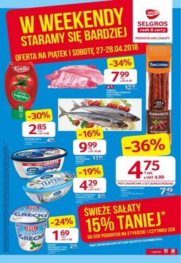 Gazetka promocyjna Selgros Cash&Carry, ważna od 27.04.2018 do 28.04.2018.