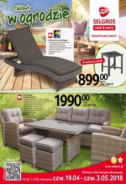 Gazetka promocyjna Selgros Cash&Carry, ważna od 19.04.2018 do 03.05.2018.