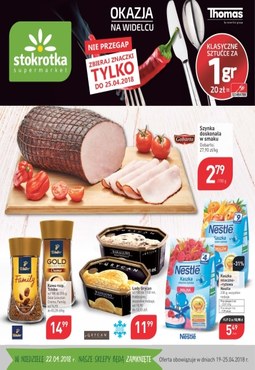 Gazetka promocyjna Stokrotka, ważna od 19.04.2018 do 25.04.2018.
