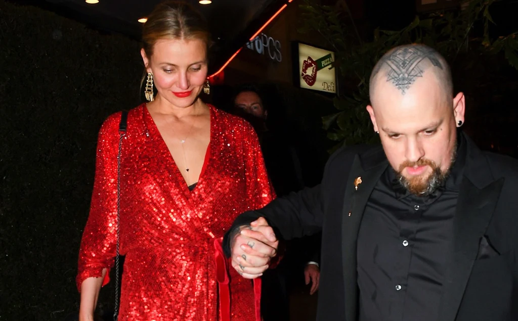 Cameron Diaz z mężem w drodze na randkę