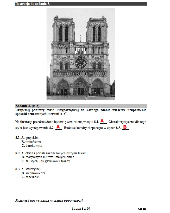 Egzamin gimnazjalny 2018. Historia i WOS – arkusz i odpowiedzi 
