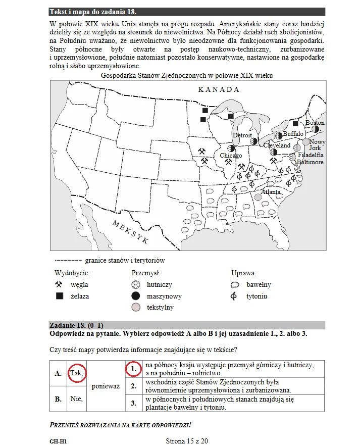 Egzamin gimnazjalny 2018. Historia i WOS 