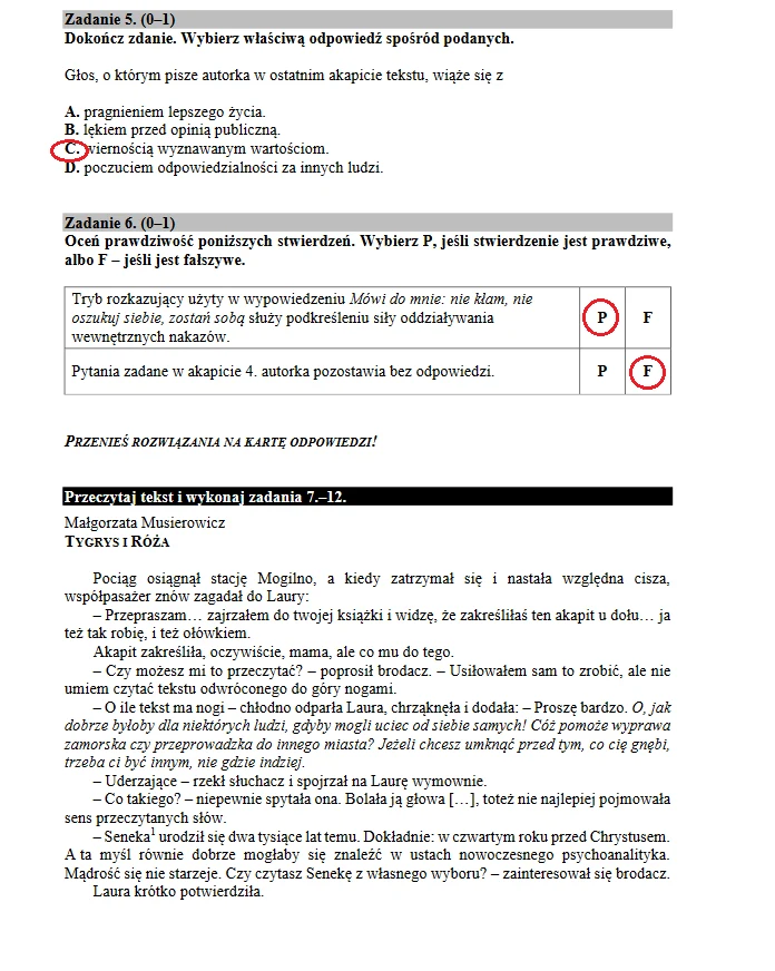 Egzamin gimnazjalny 2018. Język polski arkusz CKE i odpowiedzi