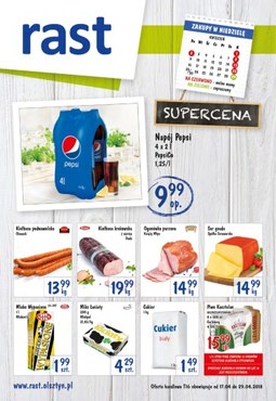 Gazetka promocyjna Rast, ważna od 17.04.2018 do 29.04.2018.