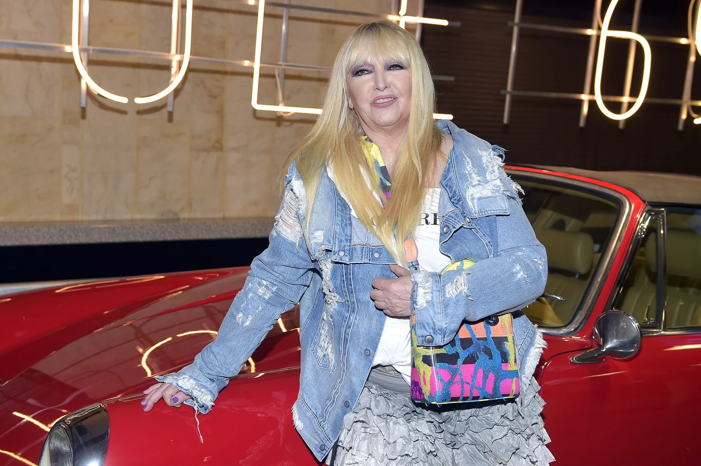 Maryla Rodowicz na swoim finisażu Maryla Rodowicz na swoim finisażu