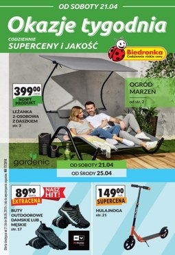 Gazetka promocyjna Biedronka, ważna od 21.04.2018 do 08.05.2018.