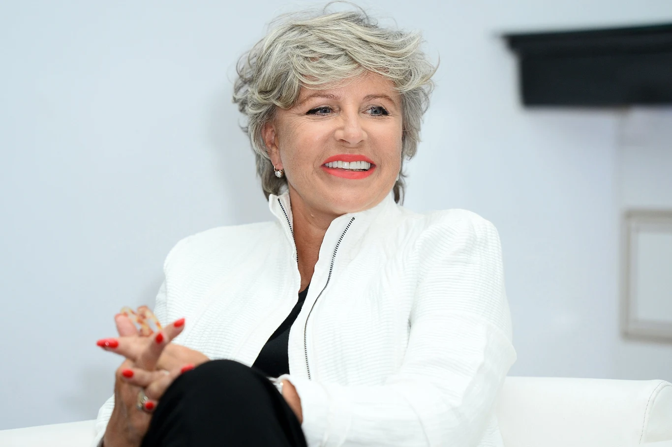 Krystyna Janda na konferencji prasowej w Warszawie Krystyna Janda na konferencji prasowej w Warszawie