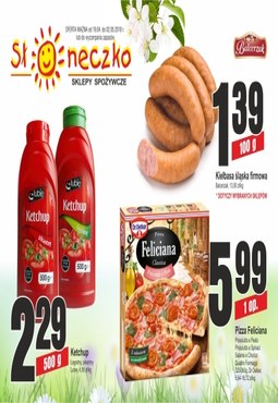 Gazetka promocyjna Słoneczko, ważna od 19.04.2018 do 02.05.2018.
