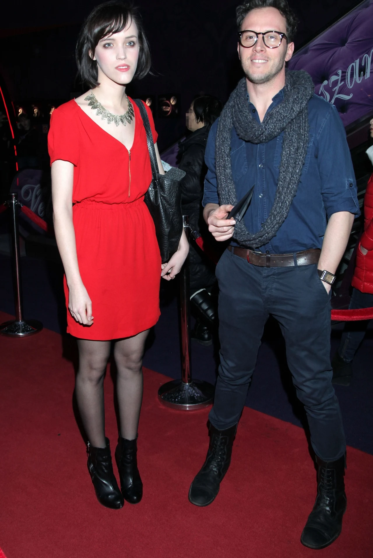 Andrzej Deskur z żoną