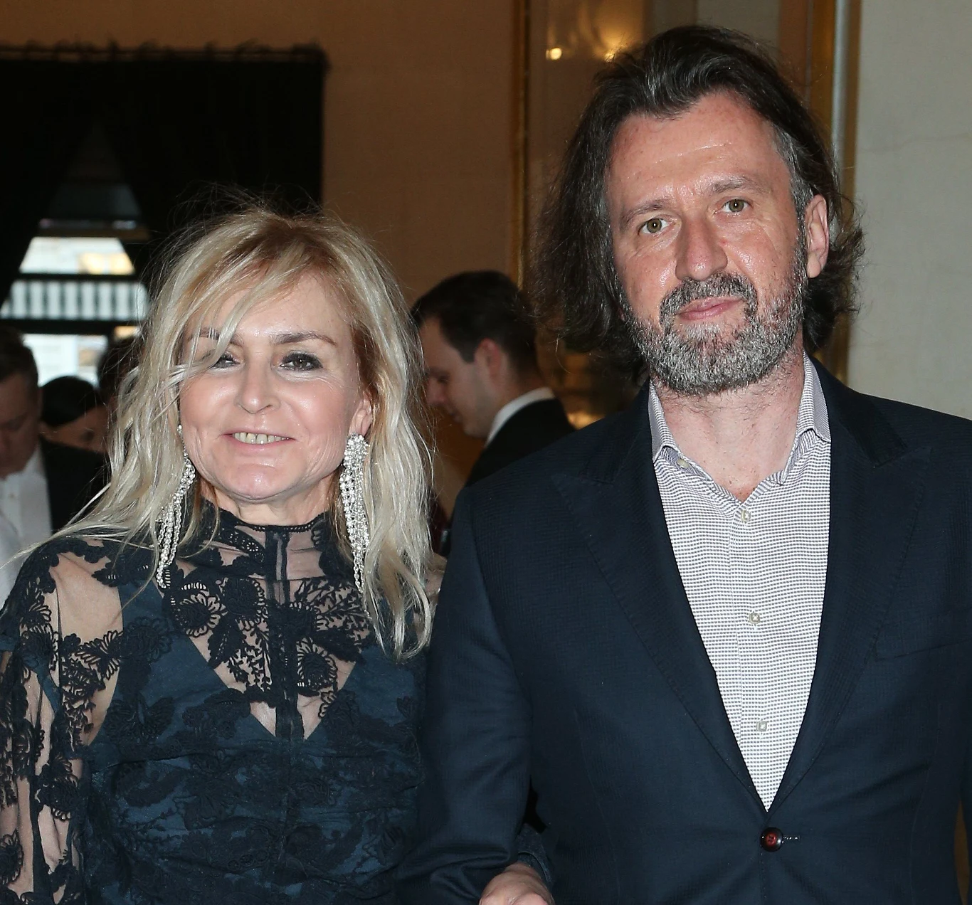 Monika Olejnik z partnerem Tomaszem Ziółkowskim