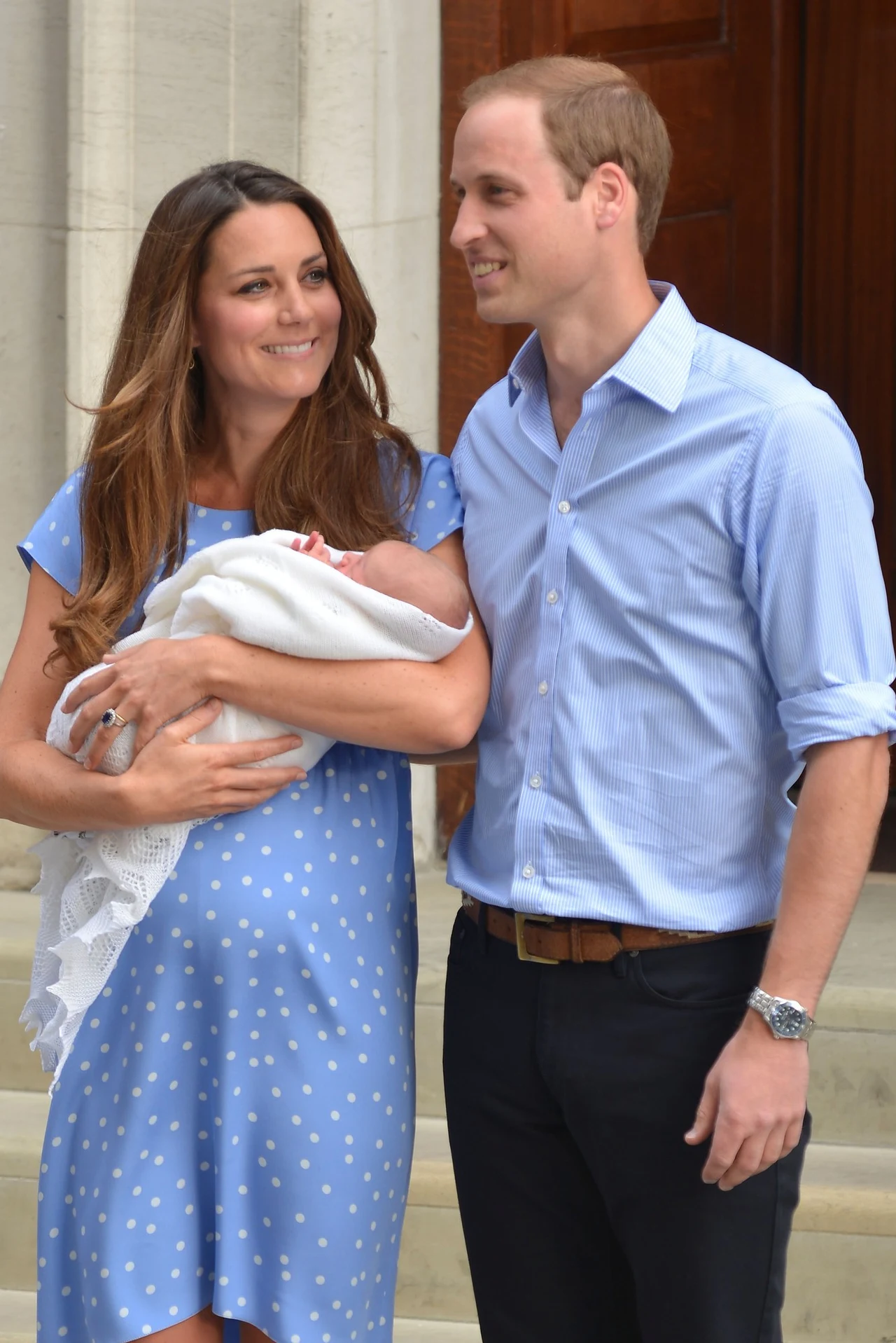 Księżna Kate, książę William i ich pierwsze dziecko