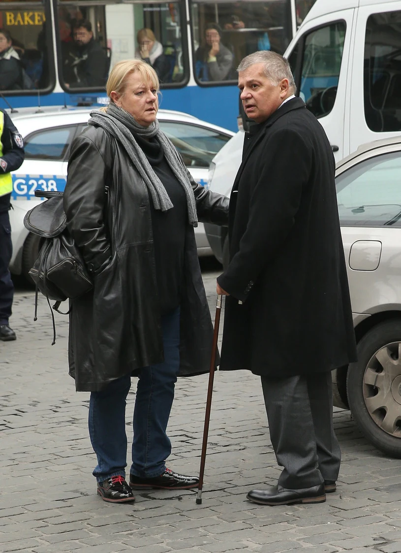 Krzysztof Globisz z żoną