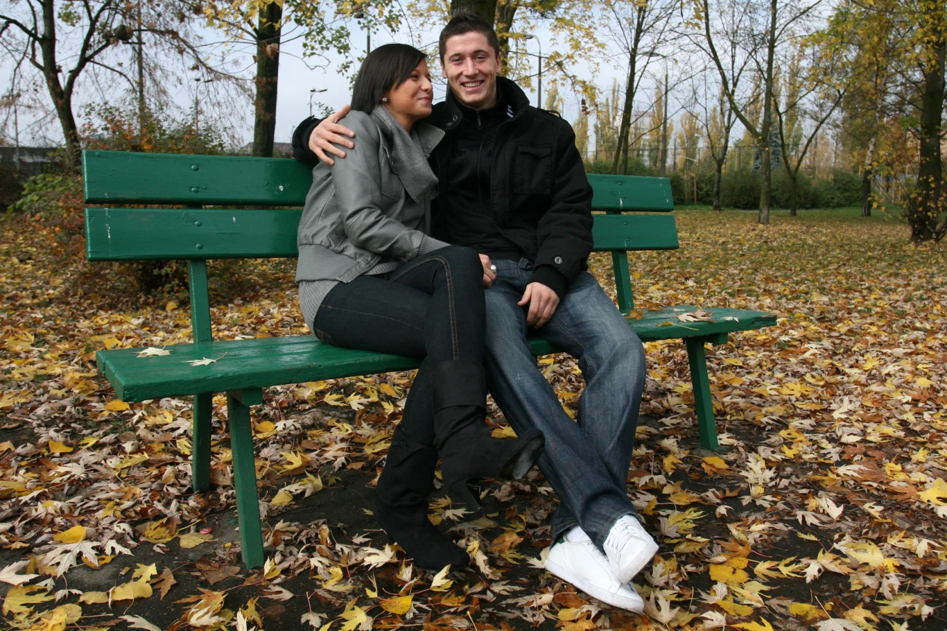 Robert Lewandowski z Anną, 2008 rok