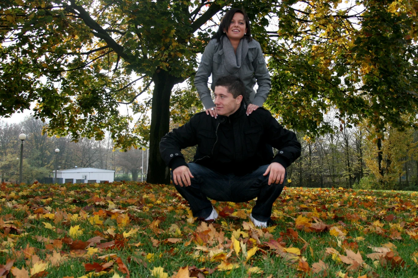 Robert Lewandowski z Anną, 2008