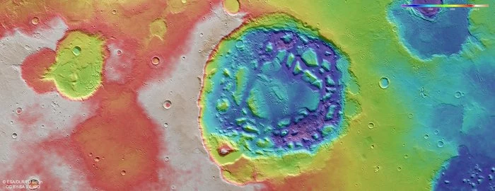 Topograficzny widok Ismenia Patera