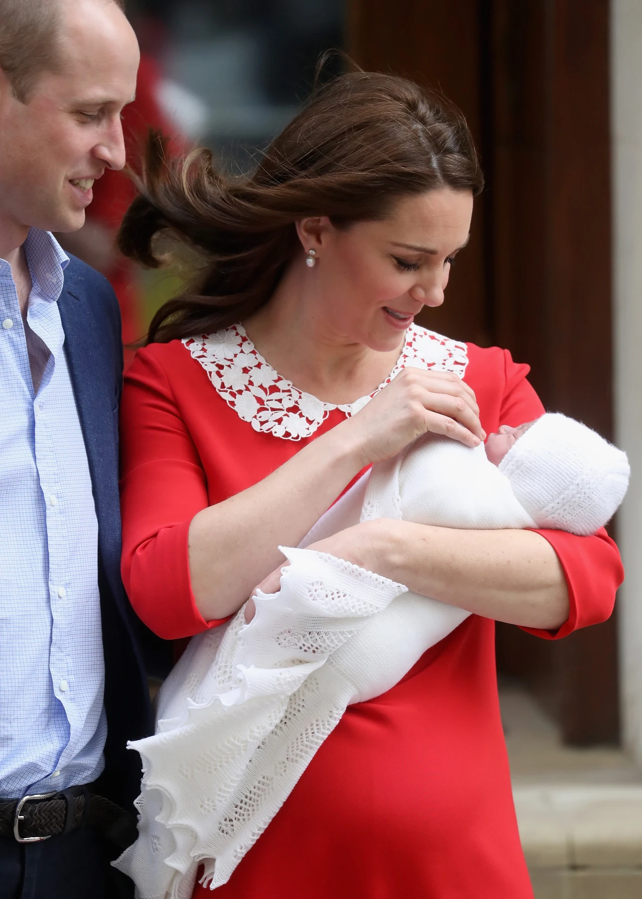 Książę William, księżna Kate i ich syn książę Loius