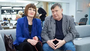 Mieczysław Hryniewicz z żoną Ewą Strebejko