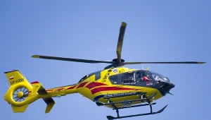 Dziecko przetransportowano do szpitala śmigłowcem pogotowia ratunkowego