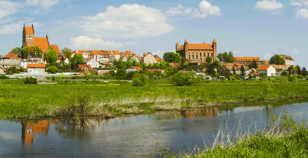 Gniew, panorama miasta