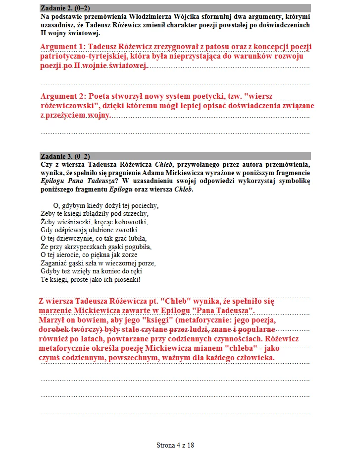 Język polski, poziom podstawowy Język polski, poziom podstawowy