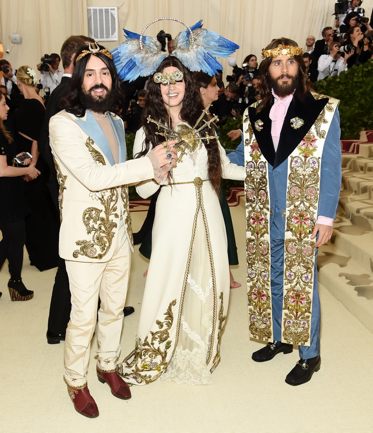 Alessandro Michele, Lana Del Rey i Jared Leto Alessandro Michele, Lana Del Rey i Jared Leto