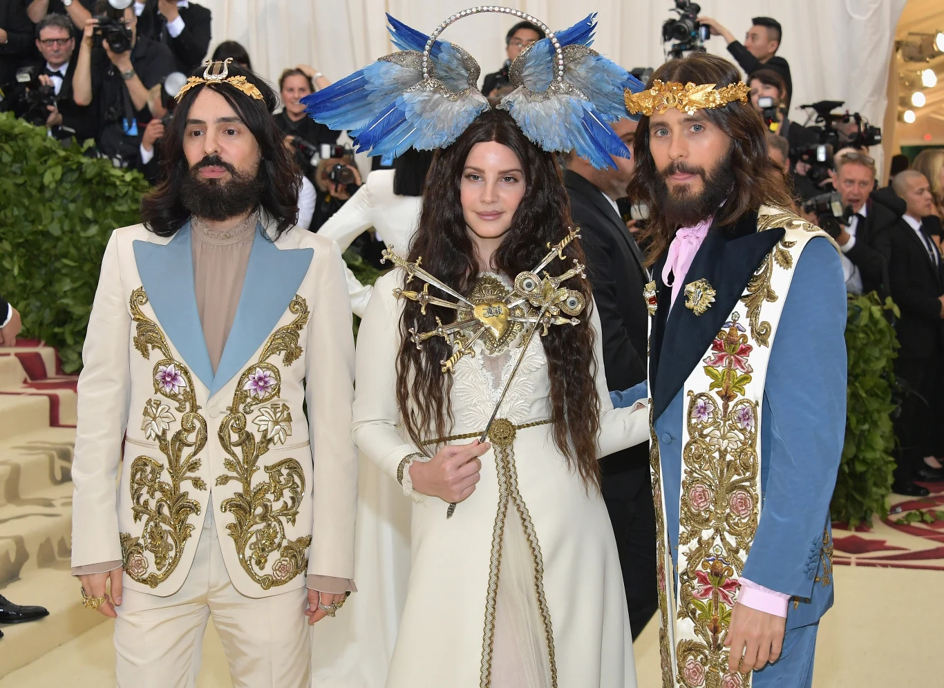 Alessandro Michele, Lana Del Rey i Jared Leto Alessandro Michele, Lana Del Rey i Jared Leto