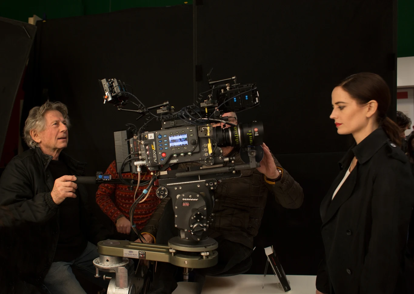 Roman Polański i Eva Green na planie filmu "Prawdziwa historia"