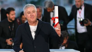 Robin Campillo z nagrodą w Cannes, maj 2017 