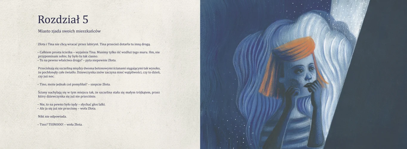 Rozkładówka książki "Miasto Złotej"