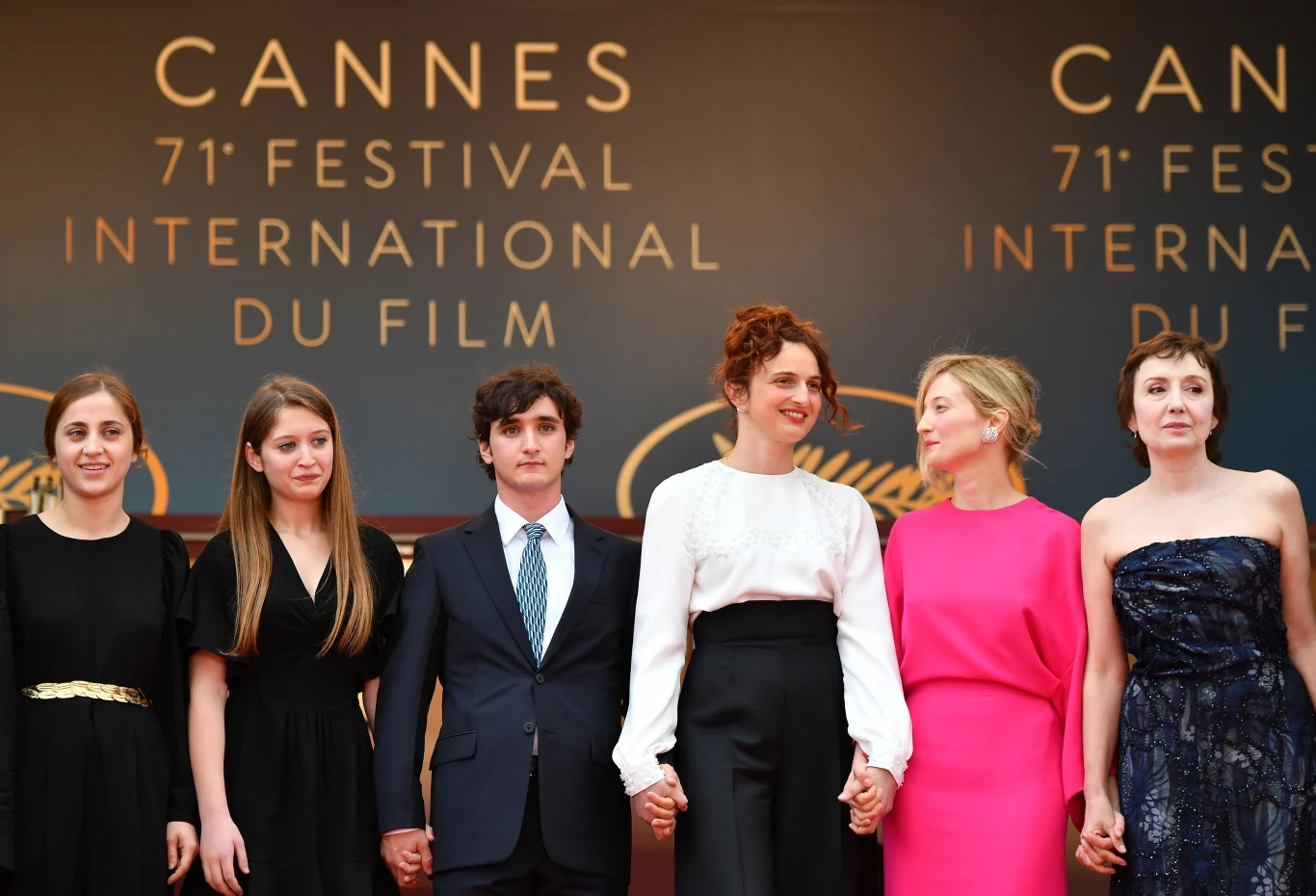 Ekipa filmu Alice Rohrwacher "Lazzaro Felice" w Cannes 2018 Ekipa filmu Alice Rohrwacher "Lazzaro Felice" w Cannes 2018