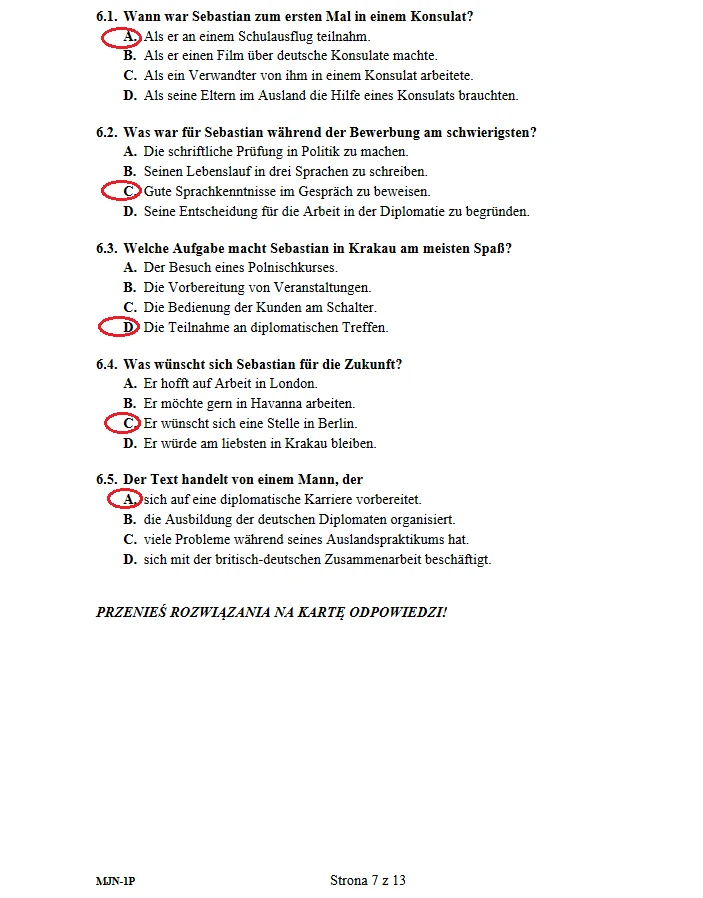 Matura 2018. Język niemiecki poziom podstawowy