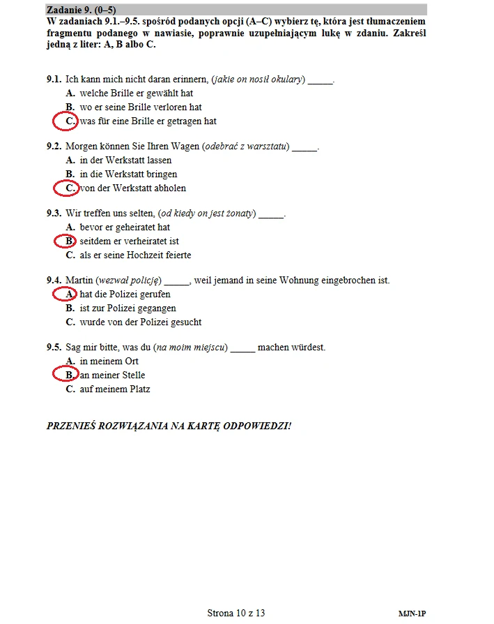 Matura 2018. Język niemiecki poziom podstawowy