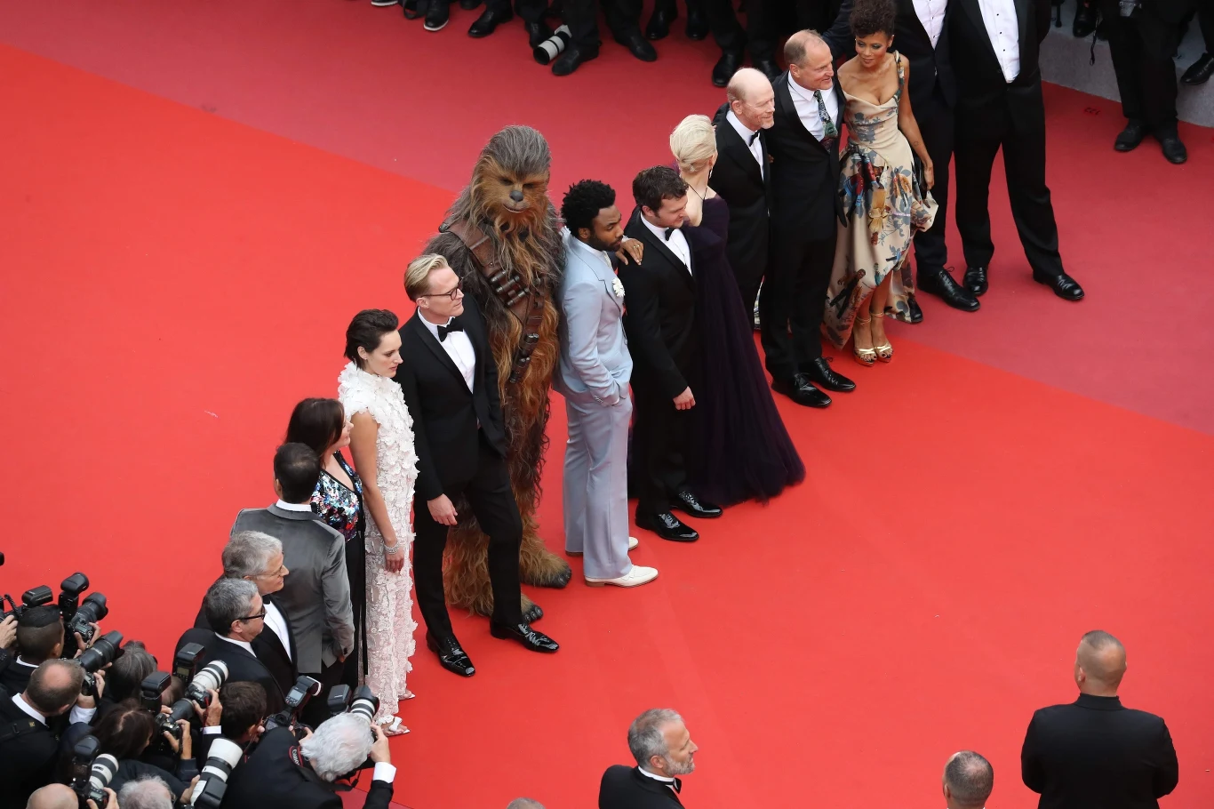 Ekipa filmu "Han Solo: Gwiezdne wojny - historie" w Cannes 2018