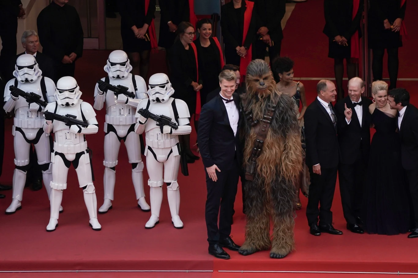 Ekipa filmu "Han Solo: Gwiezdne wojny - historie" w Cannes 2018