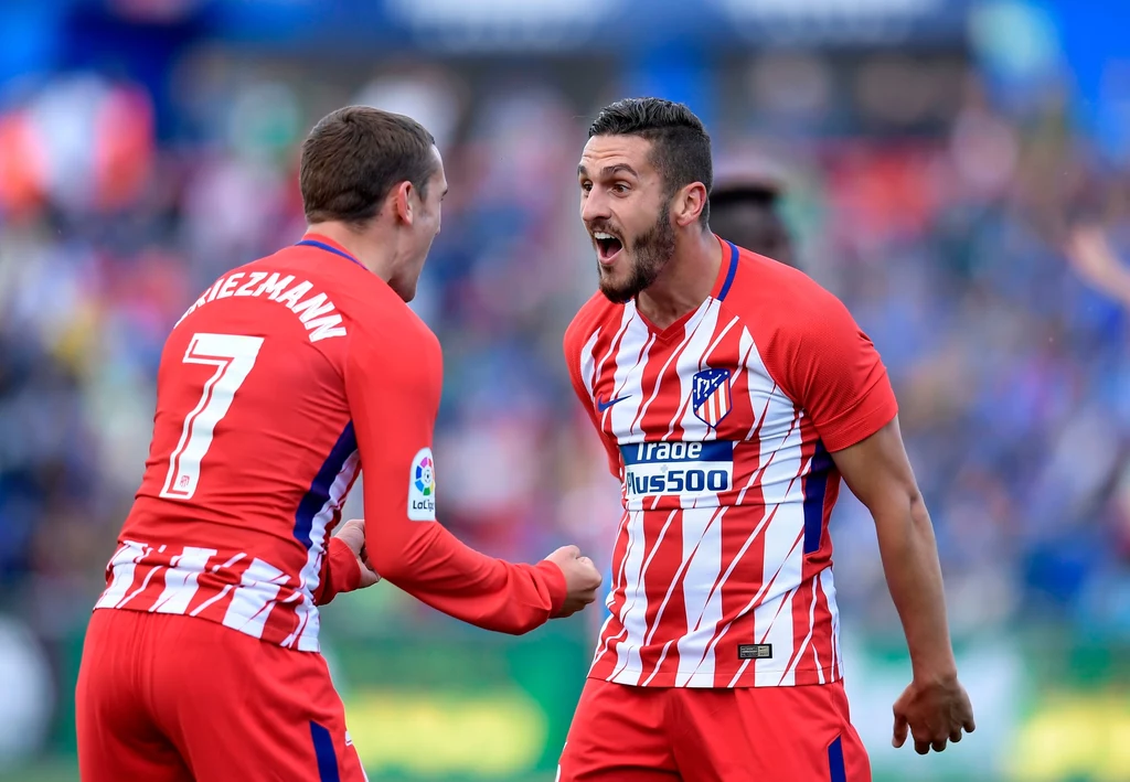 Antoine Griezmann (z lewej) i Koke z Atletico Madryt Antoine Griezmann (z lewej) i Koke z Atletico Madryt