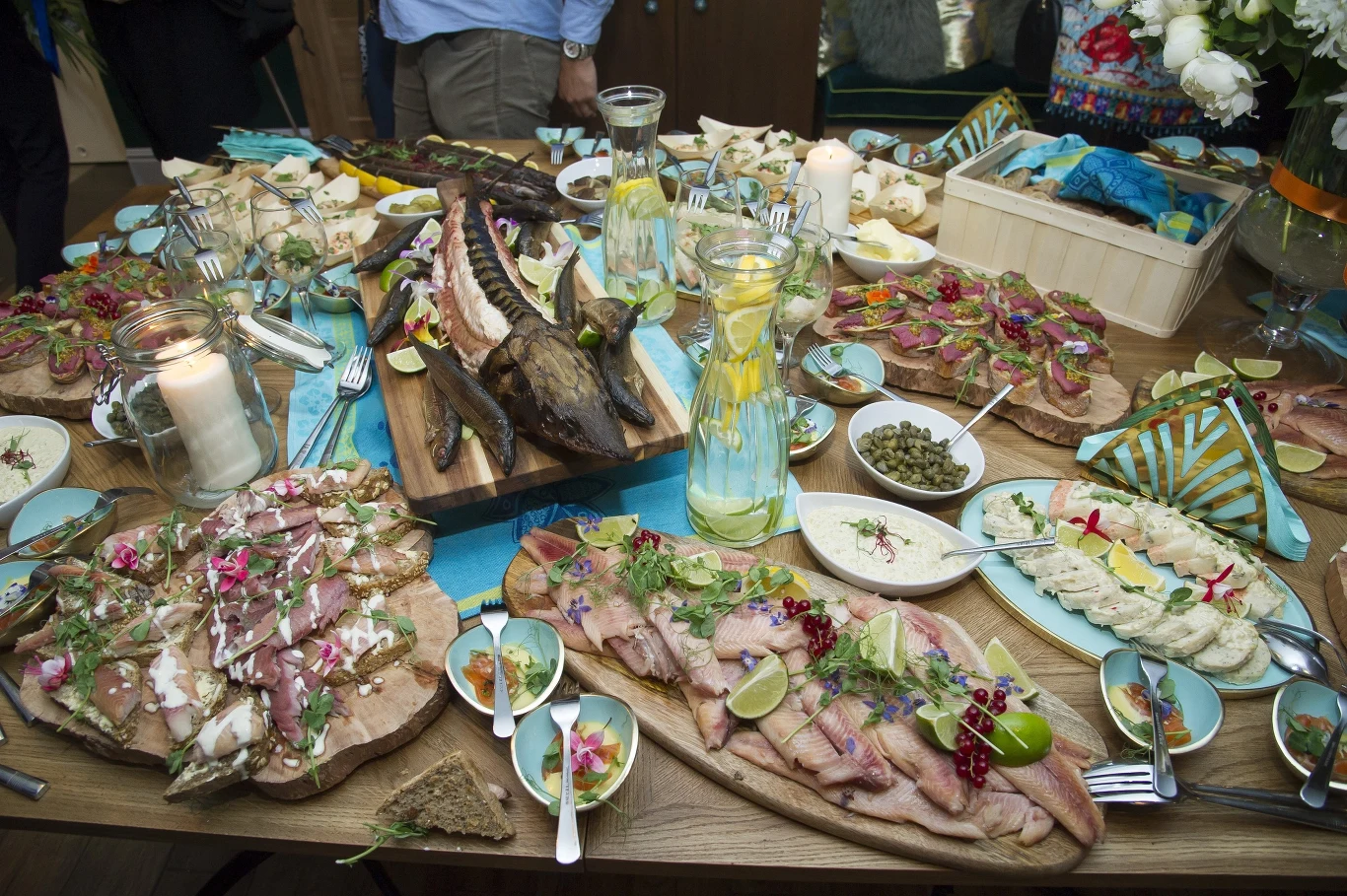 Potrawy na otwarciu restauracji