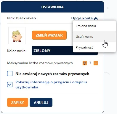 usuwanie