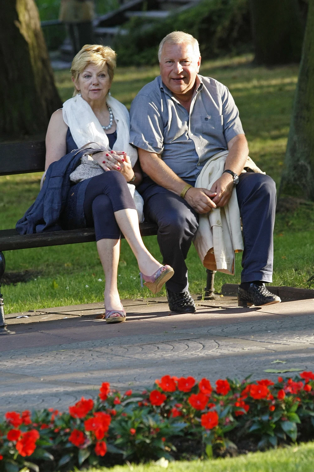 Jerzy Stuhr z żoną Barbarą